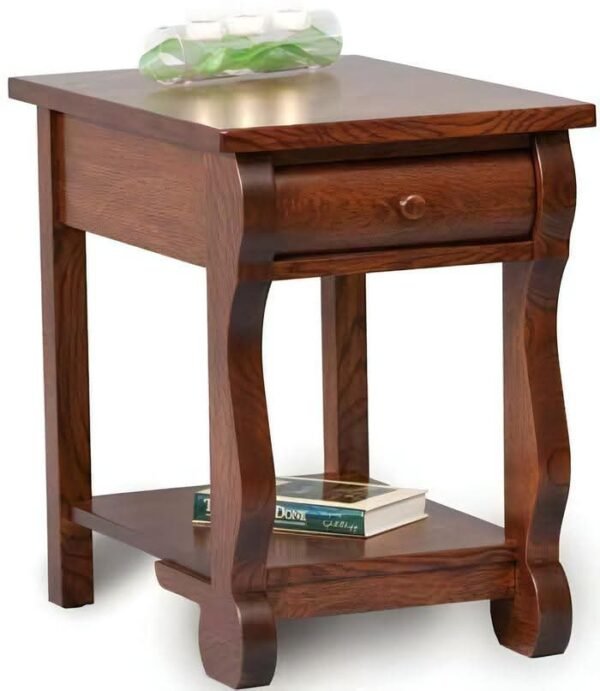 Solid Wood Traditional Bed Side Table - Image 4