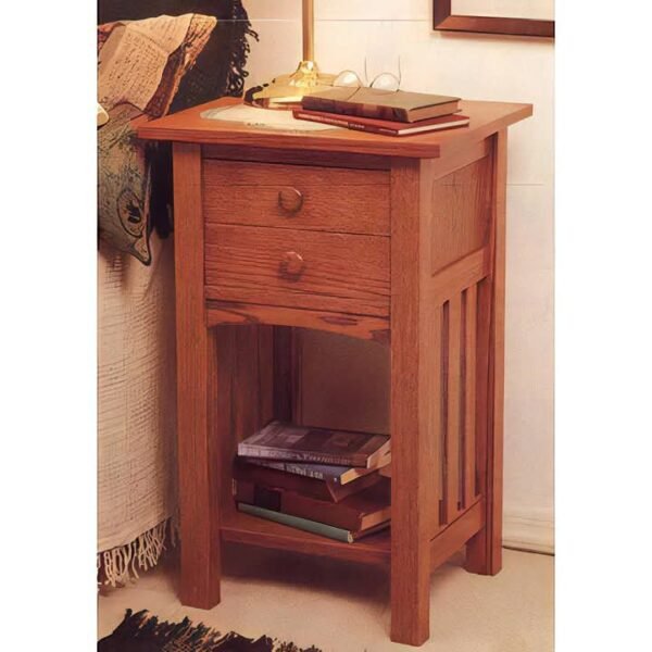 Solid Wood Traditional Bed Side Table - Image 3